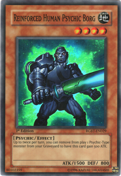 Reinforced Human Psychic Borg [RGBT-EN029] Super Rare Yu-Gi-Oh!