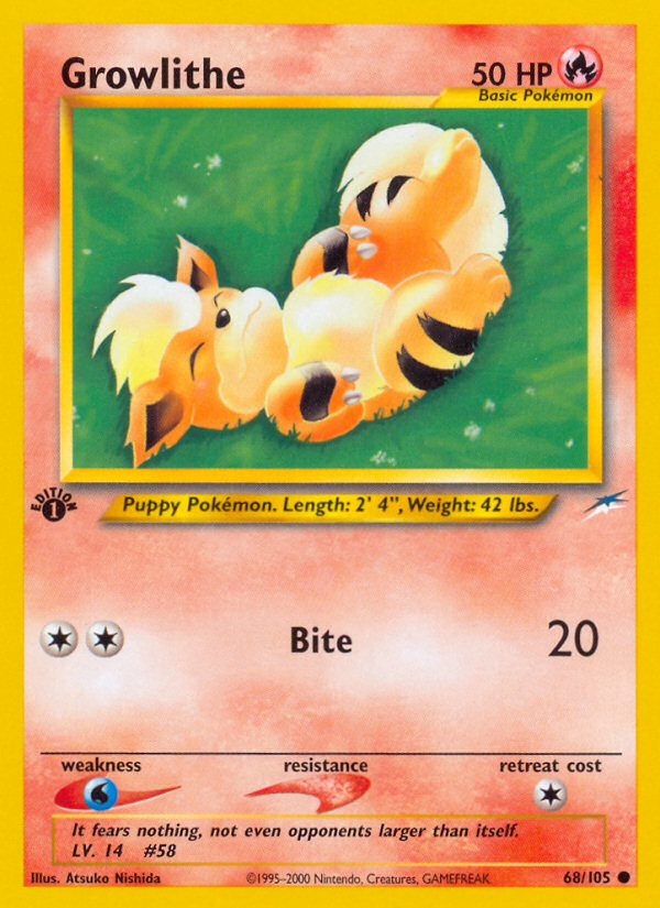 Growlithe (68/105) [Neo Destiny 1st Edition] Pokémon