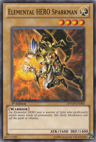 Elemental HERO Sparkman [RYMP-EN003] Common Yu-Gi-Oh!
