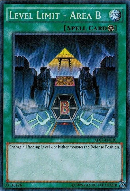 Level Limit - Area B [AP07-EN010] Super Rare Yu-Gi-Oh!