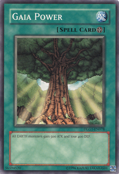 Gaia Power [DLG1-EN078] Common Yu-Gi-Oh!