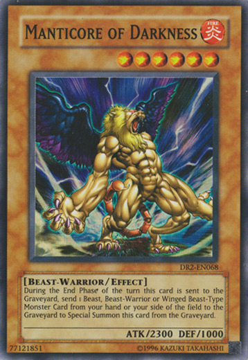 Manticore of Darkness [DR2-EN068] Super Rare Yu-Gi-Oh!