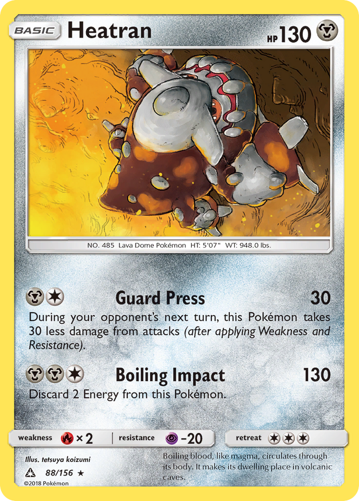 Heatran (88/156) [Sun & Moon: Ultra Prism] Pokémon