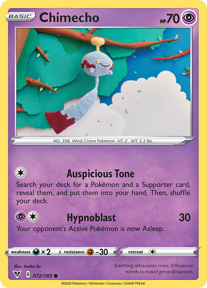 Chimecho (072/185) [Sword & Shield: Vivid Voltage] Pokémon