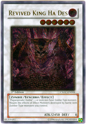 Revived King Ha Des (UTR) [CSOC-EN044] Ultimate Rare Yu-Gi-Oh!