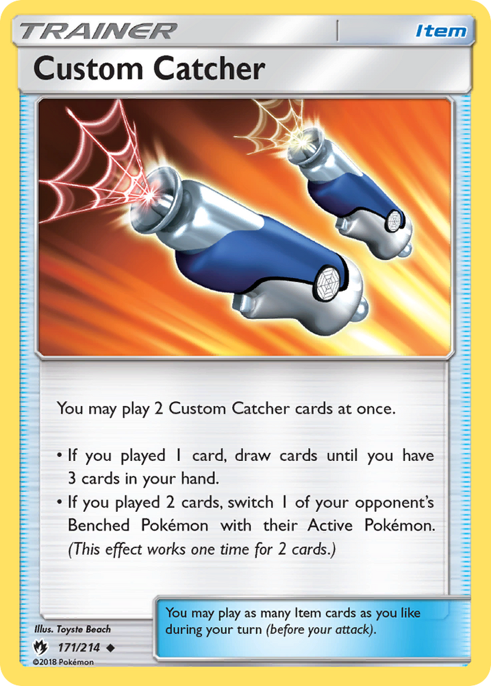 Custom Catcher (171/214) [Sun & Moon: Lost Thunder] Pokémon