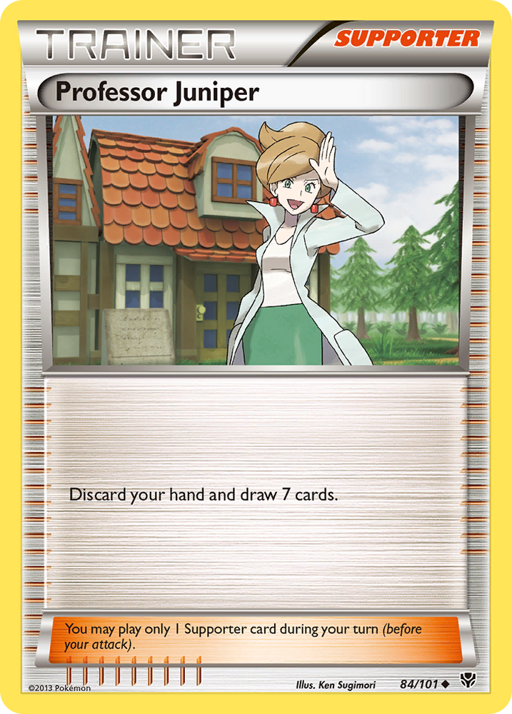 Professor Juniper (84/101) [Black & White: Plasma Blast] Pokémon