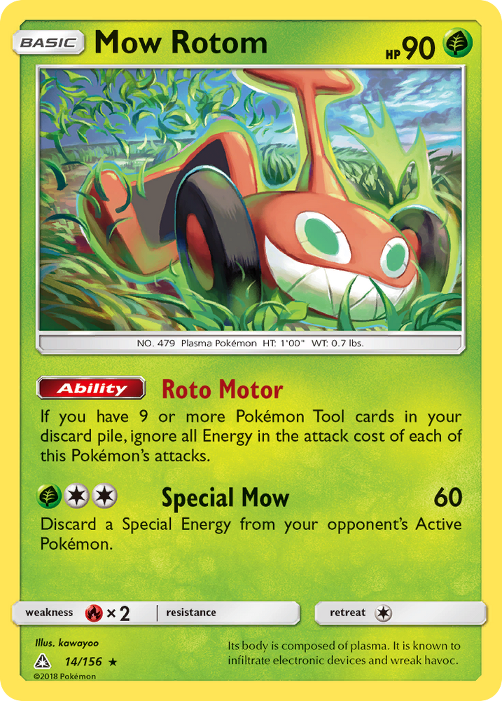 Mow Rotom (14/156) [Sun & Moon: Ultra Prism] Pokémon