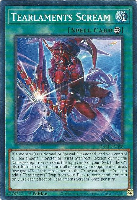 Tearlaments Scream [DABL-EN058] Common Yu-Gi-Oh!
