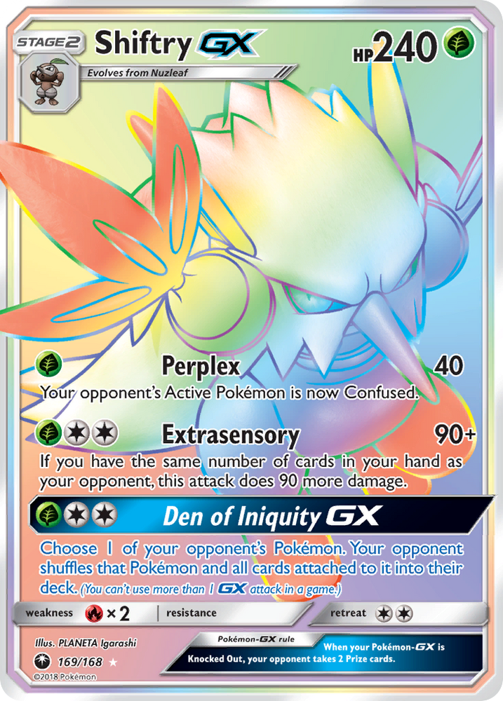 Shiftry GX (169/168) [Sun & Moon: Celestial Storm] Pokémon