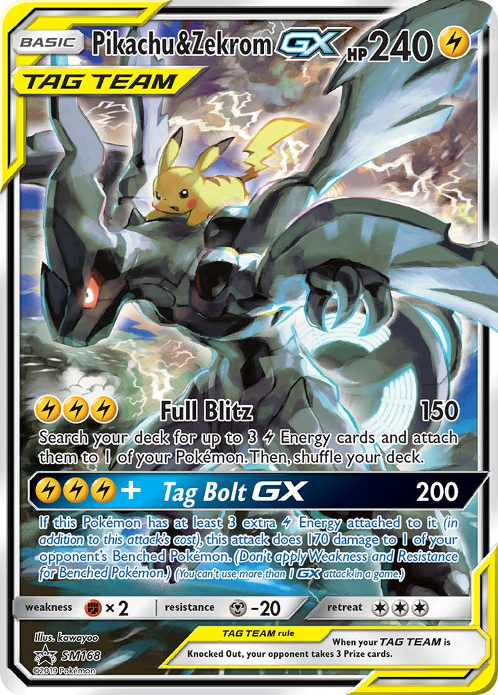 Pikachu & Zekrom GX (SM168) [Sun & Moon: Black Star Promos] Pokémon