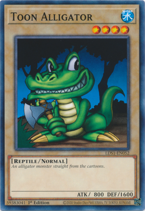 Toon Alligator [LDS1-EN052] Common Yu-Gi-Oh!