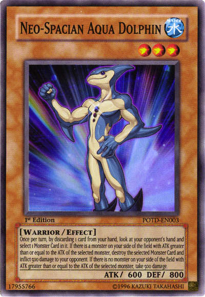 Neo-Spacian Aqua Dolphin [POTD-EN003] Super Rare Yu-Gi-Oh!