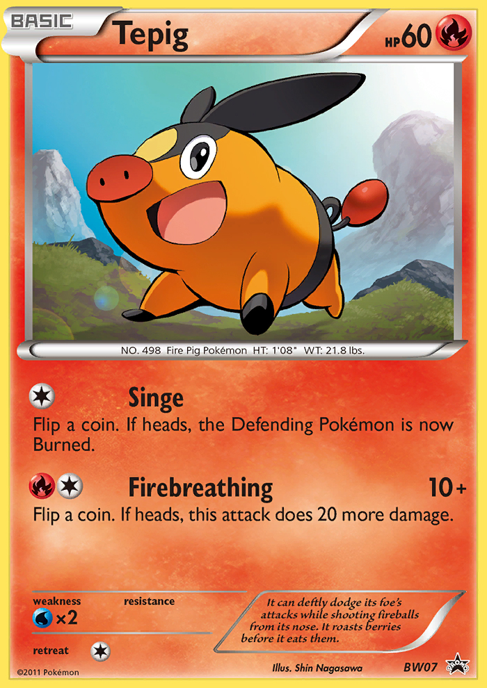 Tepig (BW07) [Black & White: Black Star Promos] Pokémon