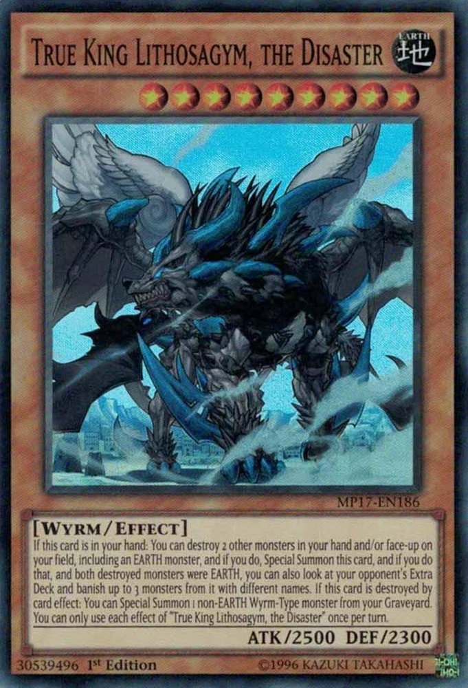 True King Lithosagym, the Disaster [MP17-EN186] Super Rare Yu-Gi-Oh!