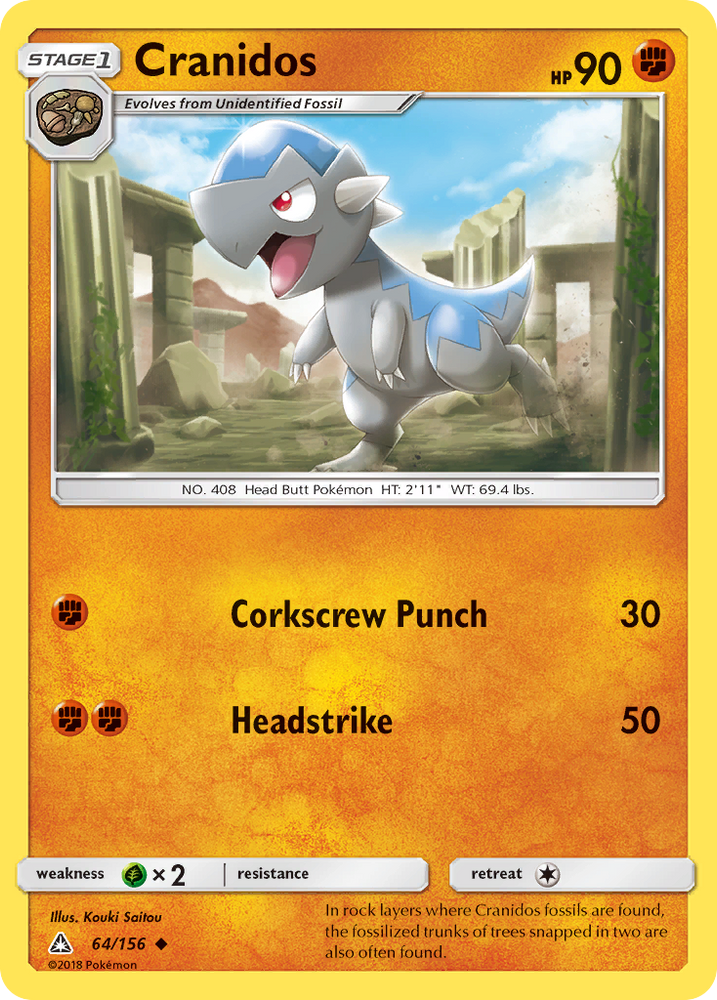 Cranidos (64/156) [Sun & Moon: Ultra Prism] Pokémon
