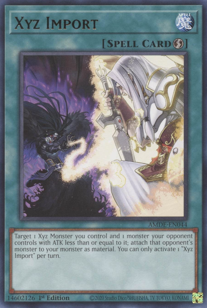Xyz Import [AMDE-EN044] Rare Yu-Gi-Oh!
