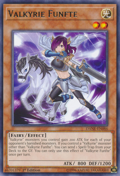 Valkyrie Funfte [DANE-EN086] Rare Yu-Gi-Oh!