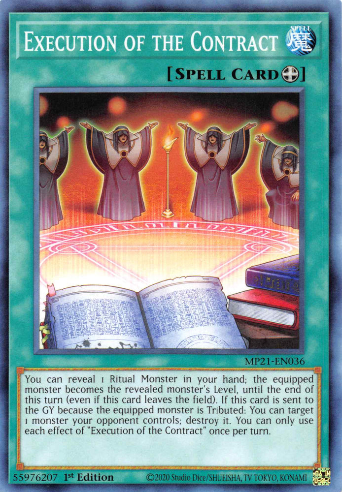Execution of the Contract [MP21-EN036] Common Yu-Gi-Oh!