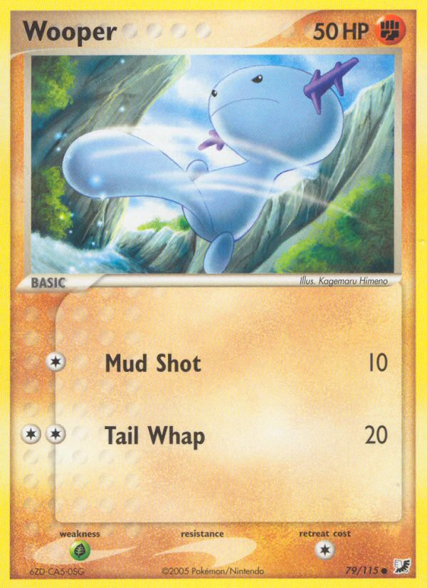 Wooper (79/115) [EX: Unseen Forces] Pokémon