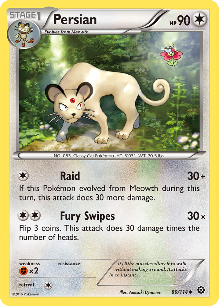 Persian (89/114) [XY: Steam Siege] Pokémon