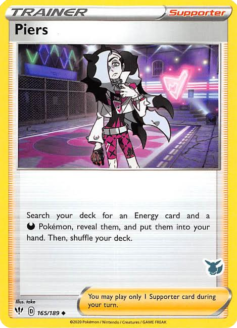Piers (165/189) (Eevee Deck) [Battle Academy 2022] Pokémon