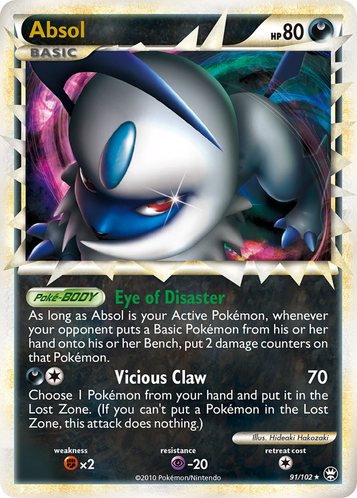 Absol (91/102) [HeartGold & SoulSilver: Triumphant] Pokémon