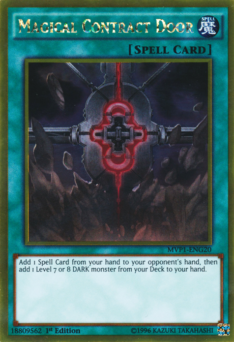 Magical Contract Door [MVP1-ENG20] Gold Rare Yu-Gi-Oh!
