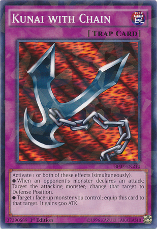 Kunai with Chain [BP03-EN210] Shatterfoil Rare Yu-Gi-Oh!