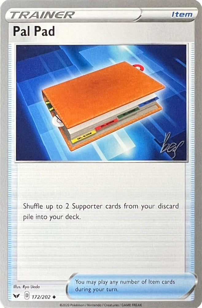 Pal Pad (172/202) (Cheryl Again - Sebastian Lashmet) [World Championships 2022] Pokémon