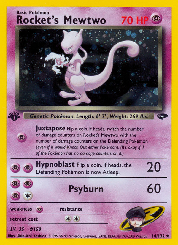 Rocket's Mewtwo (14/132) [Gym Challenge 1st Edition] Pokémon