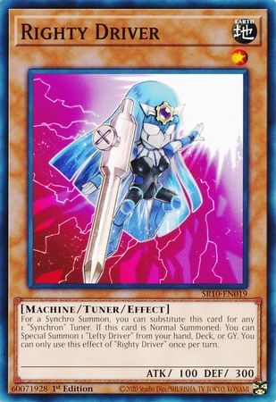 Righty Driver [SR10-EN019] Common Yu-Gi-Oh!