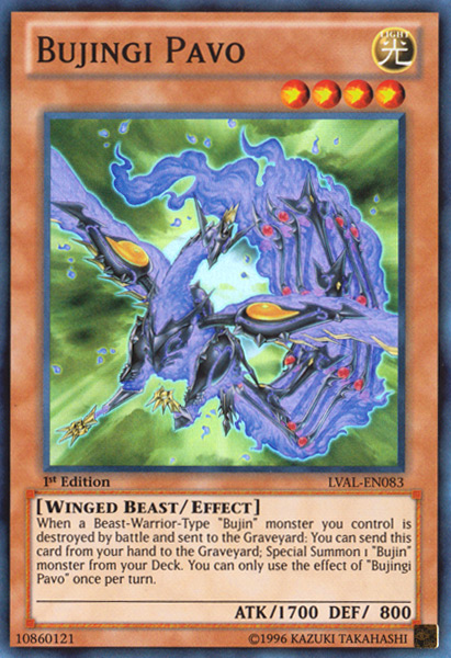 Bujingi Pavo [LVAL-EN083] Super Rare Yu-Gi-Oh!