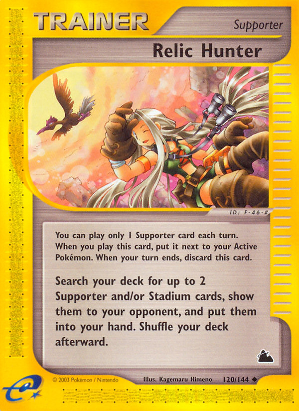 Relic Hunter (120/144) [Skyridge] Pokémon