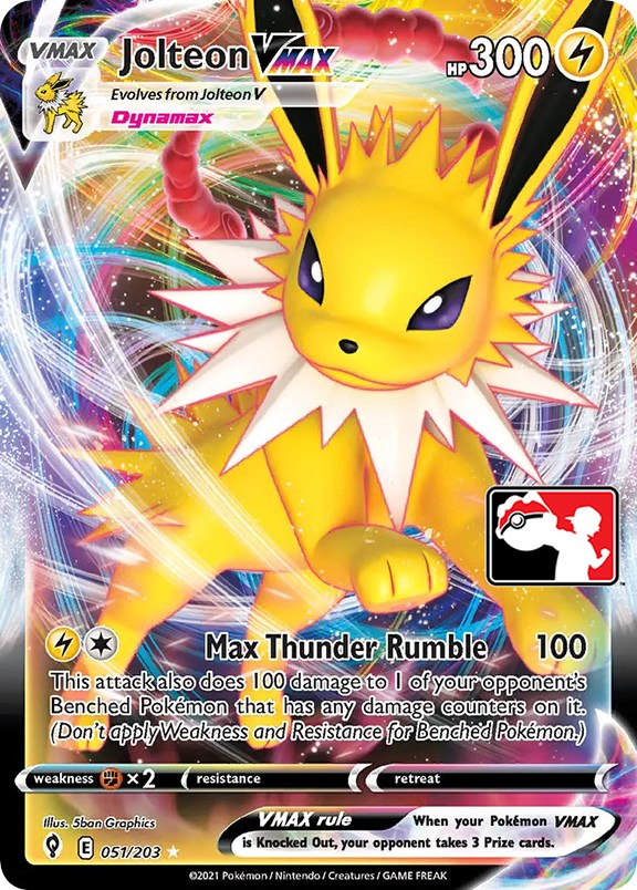 Jolteon VMAX (051/203) [Prize Pack Series One] Pokémon