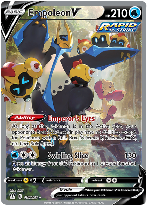 Empoleon V (146/163) [Sword & Shield: Battle Styles] Pokémon