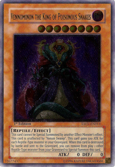 Vennominon the King of Poisonous Snakes [TAEV-EN014] Ultimate Rare Yu-Gi-Oh!