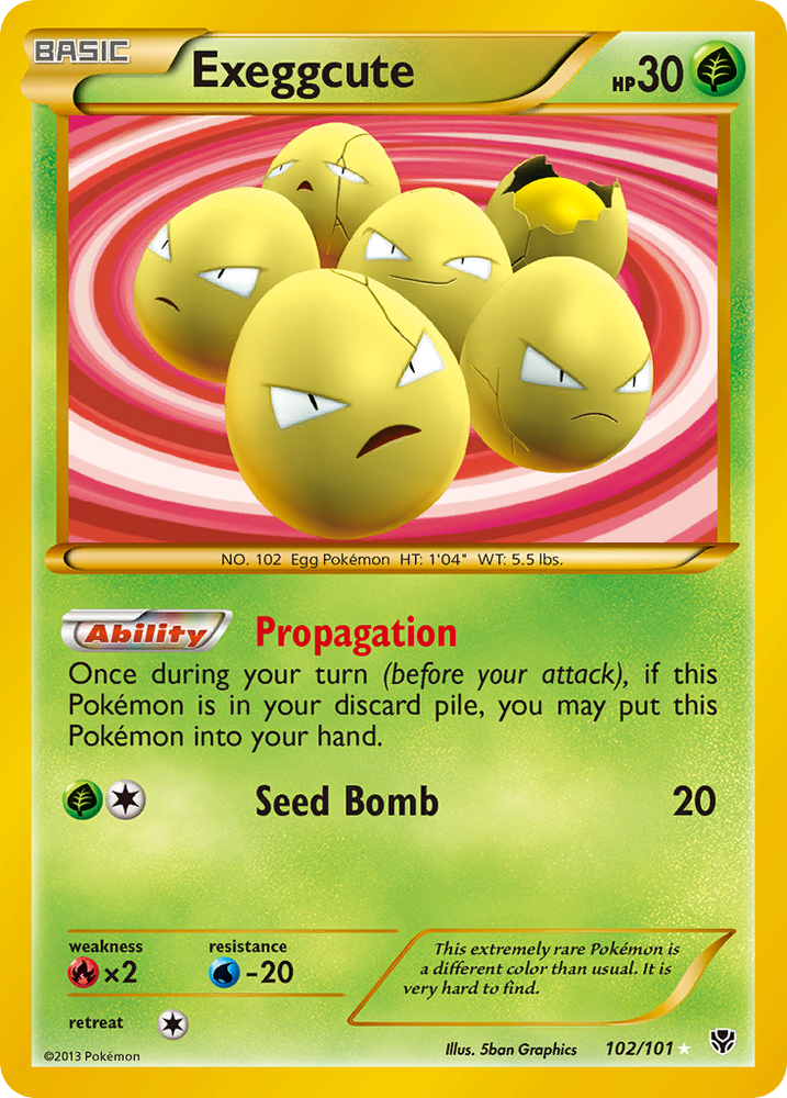 Exeggcute (102/101) [Black & White: Plasma Blast] Pokémon