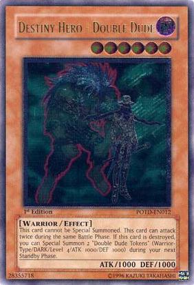 Destiny Hero - Double Dude [POTD-EN012] Ultimate Rare Yu-Gi-Oh!