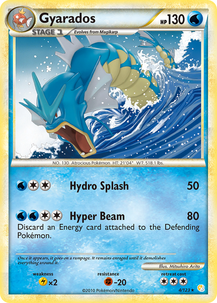 Gyarados (4/123) [HeartGold & SoulSilver: Base Set] Pokémon