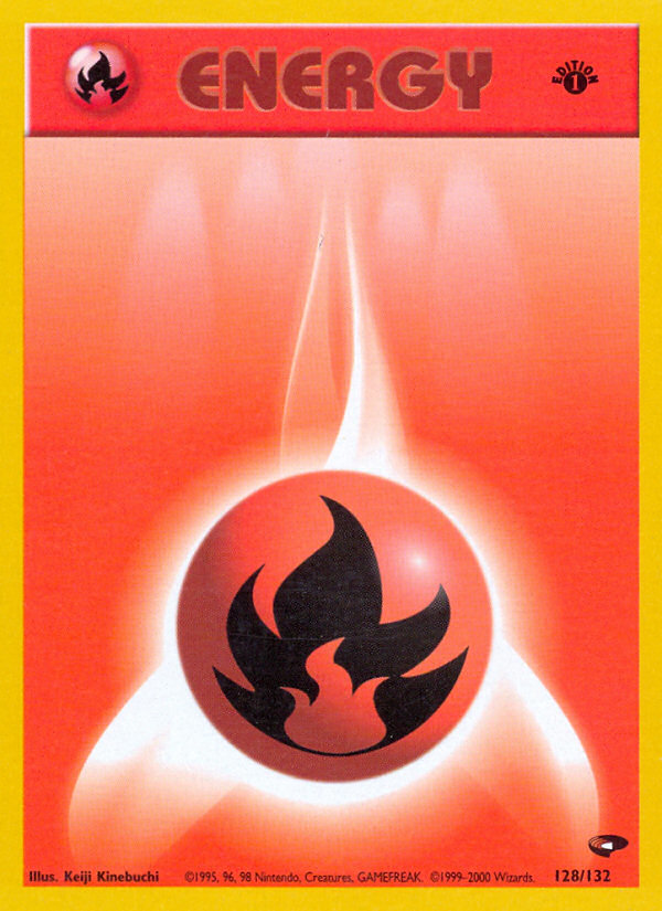 Fire Energy (128/132) [Gym Challenge 1st Edition] Pokémon