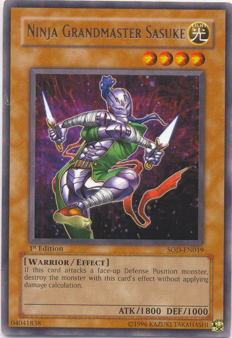 Ninja Grandmaster Sasuke [SOD-EN019] Rare Yu-Gi-Oh!