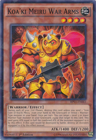 Koa'ki Meiru War Arms [BP03-EN061] Shatterfoil Rare Yu-Gi-Oh!