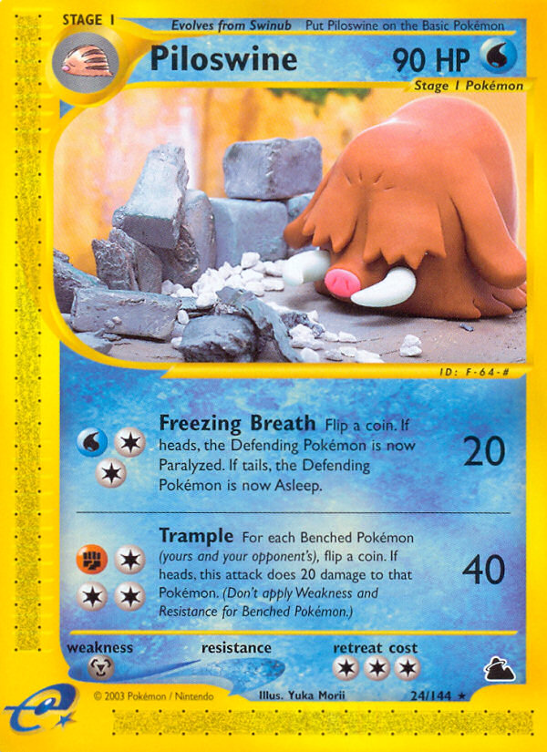 Piloswine (24/144) [Skyridge] Pokémon