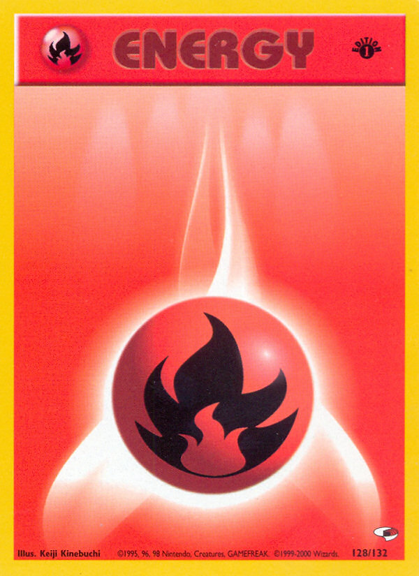 Fire Energy (128/132) [Gym Heroes 1st Edition] Pokémon