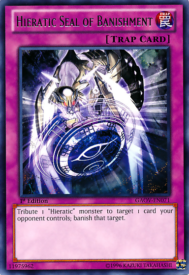 Hieratic Seal of Banishment [GAOV-EN071] Rare Yu-Gi-Oh!