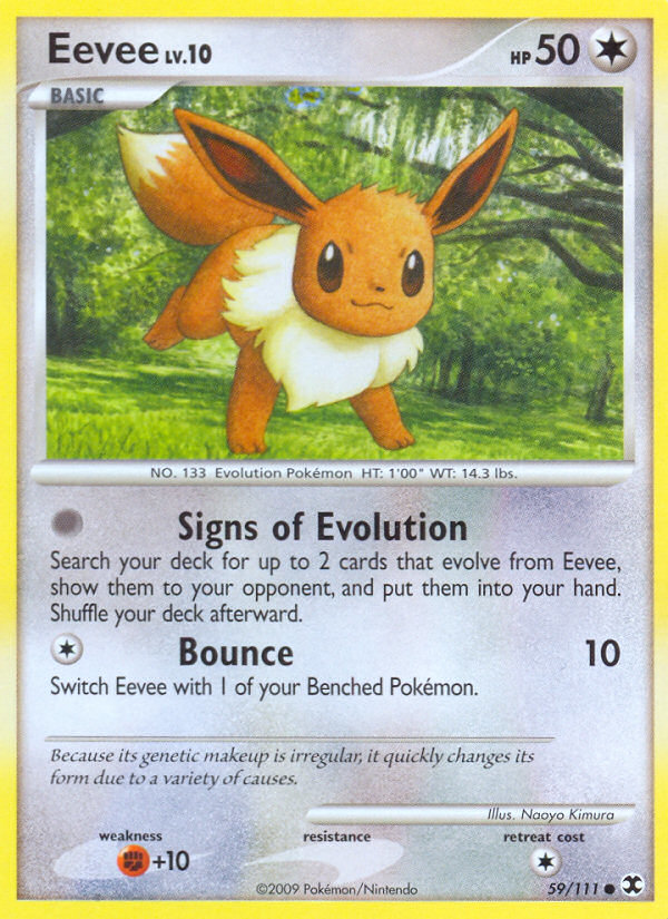 Eevee (59/111) [Platinum: Rising Rivals] Pokémon