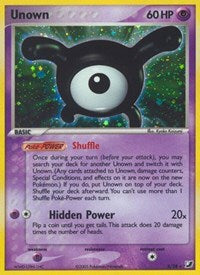 Unown (X) (X/28) [EX: Unseen Forces] Pokémon