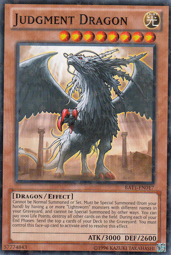 Judgment Dragon [BATT-EN017] Starfoil Rare Yu-Gi-Oh!