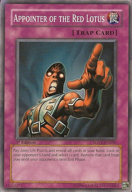 Appointer of the Red Lotus [SOVR-EN080] Common Yu-Gi-Oh!